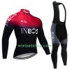 Fietskleding (Fietsshirt Lange Mouw + Lange Koersbroek) 2019 TEAM INEOS N001
